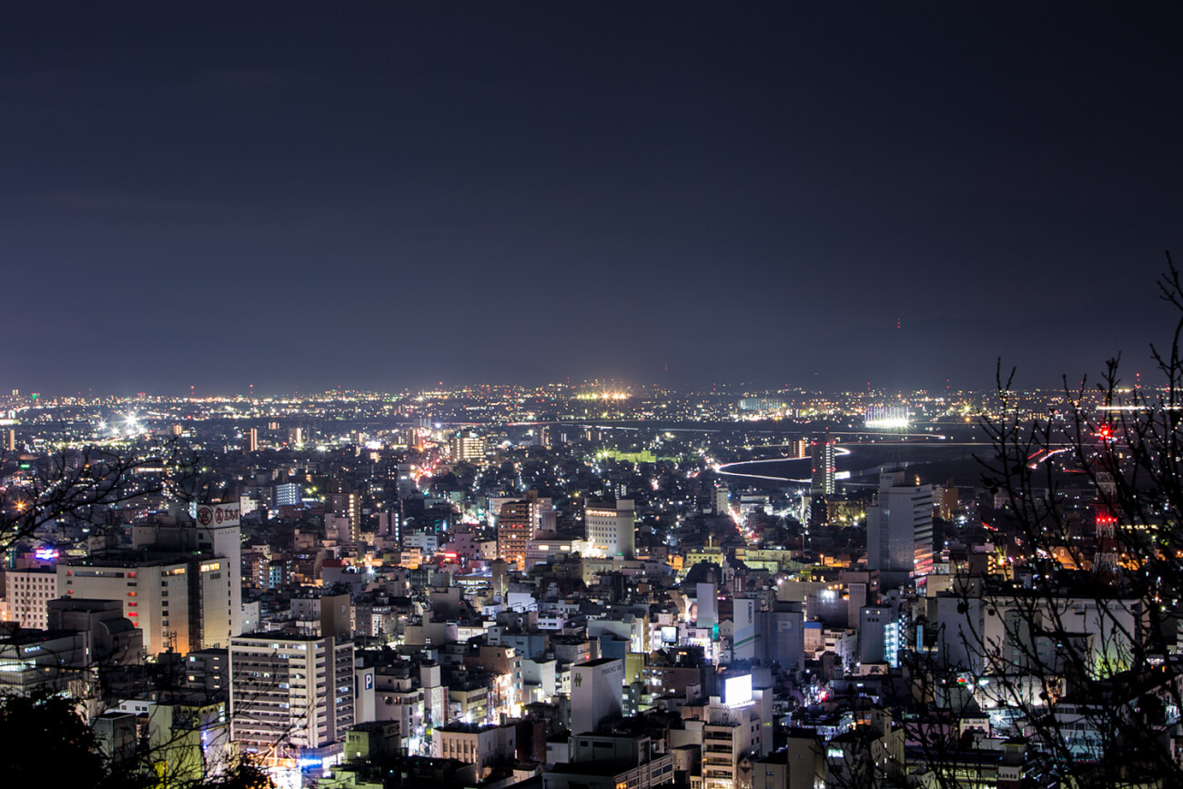 金華山からの夜景